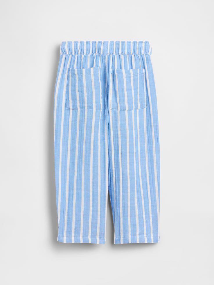 Image number 4 showing, Baby & Toddler Cotton Gauze Pull-On Barrel Pants
