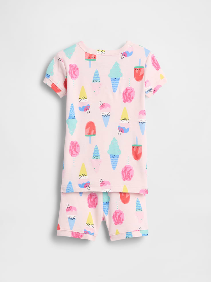 Image number 2 showing, Baby & Toddler Organic Brushed Cotton Ice Cream PJ Short Set