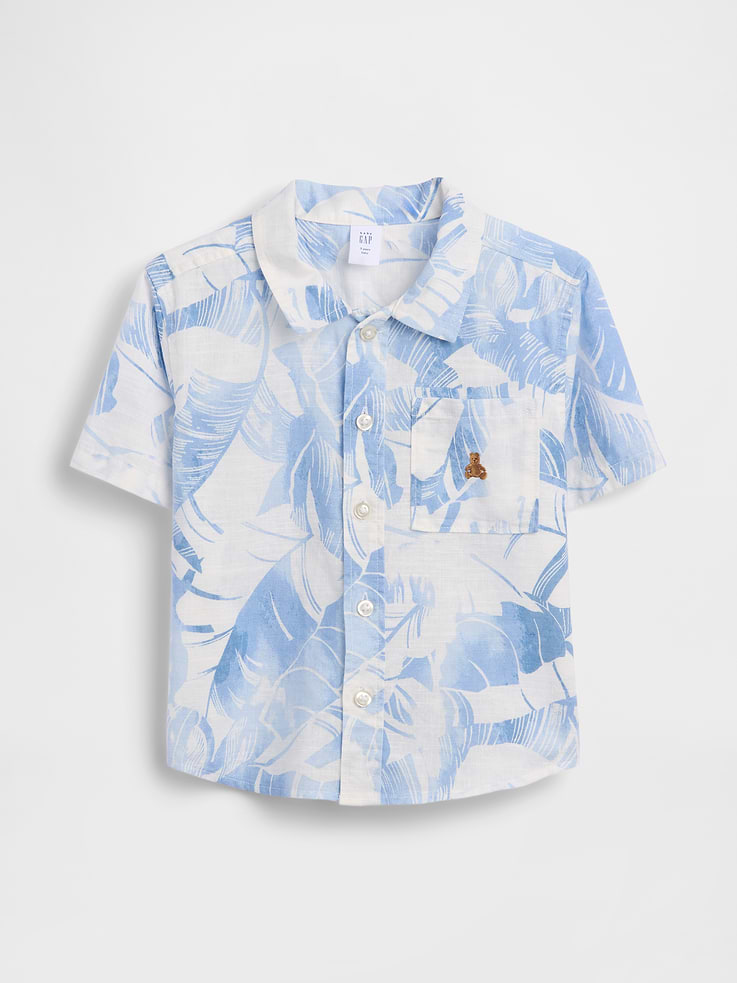 L'image numéro 2 présente Chemise en lin et coton pour Bébé et Tout-petit