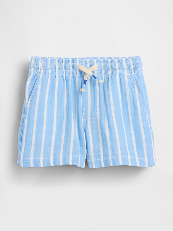 Baby & Toddler Cotton Gauze Print Pull-On Shorts