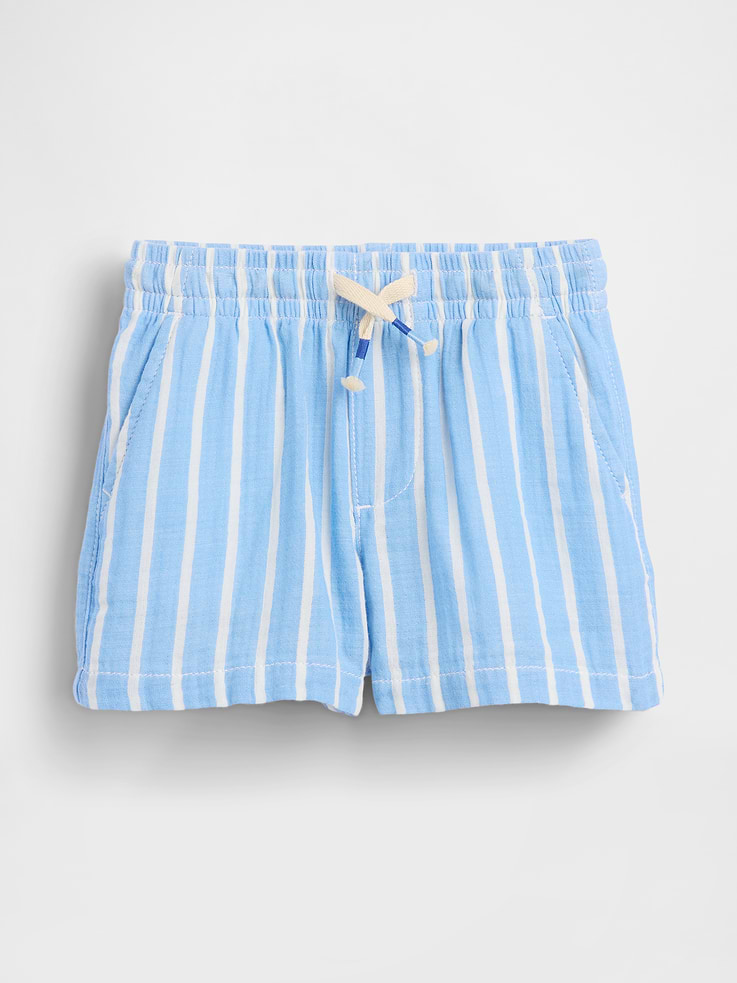 Image number 2 showing, Baby & Toddler Cotton Gauze Print Pull-On Shorts
