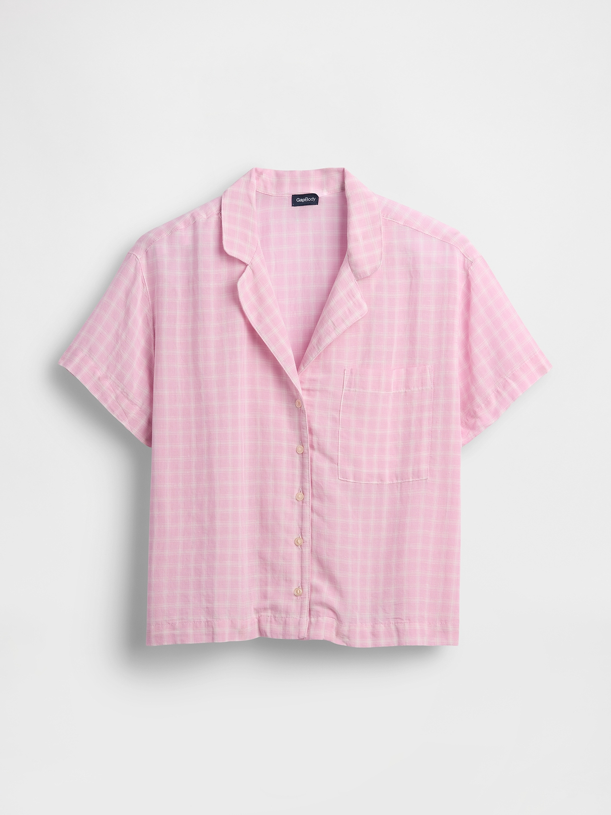 Crinkle Gauze Oversized PJ Shirt | Gap
