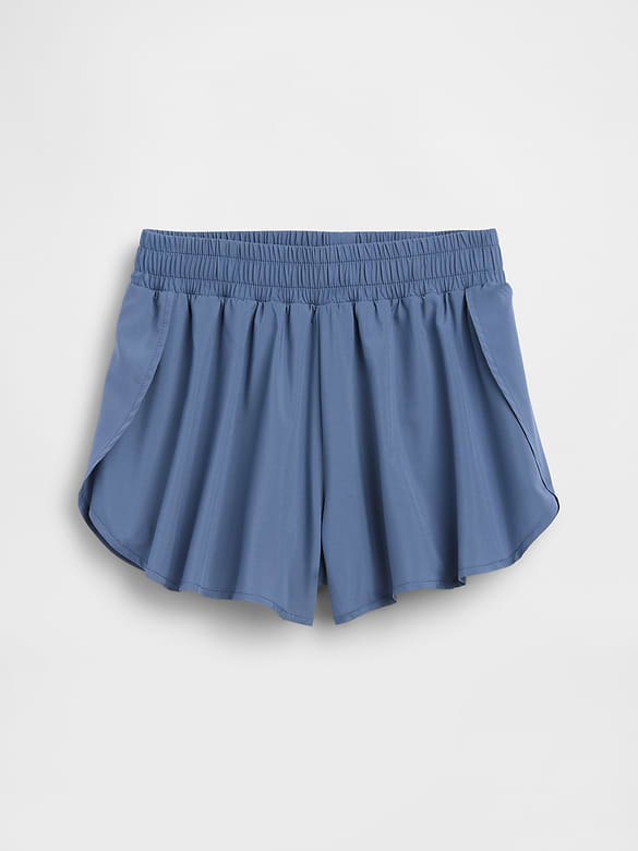 Kids Quick-Dry Butterfly-Hem Run Shorts