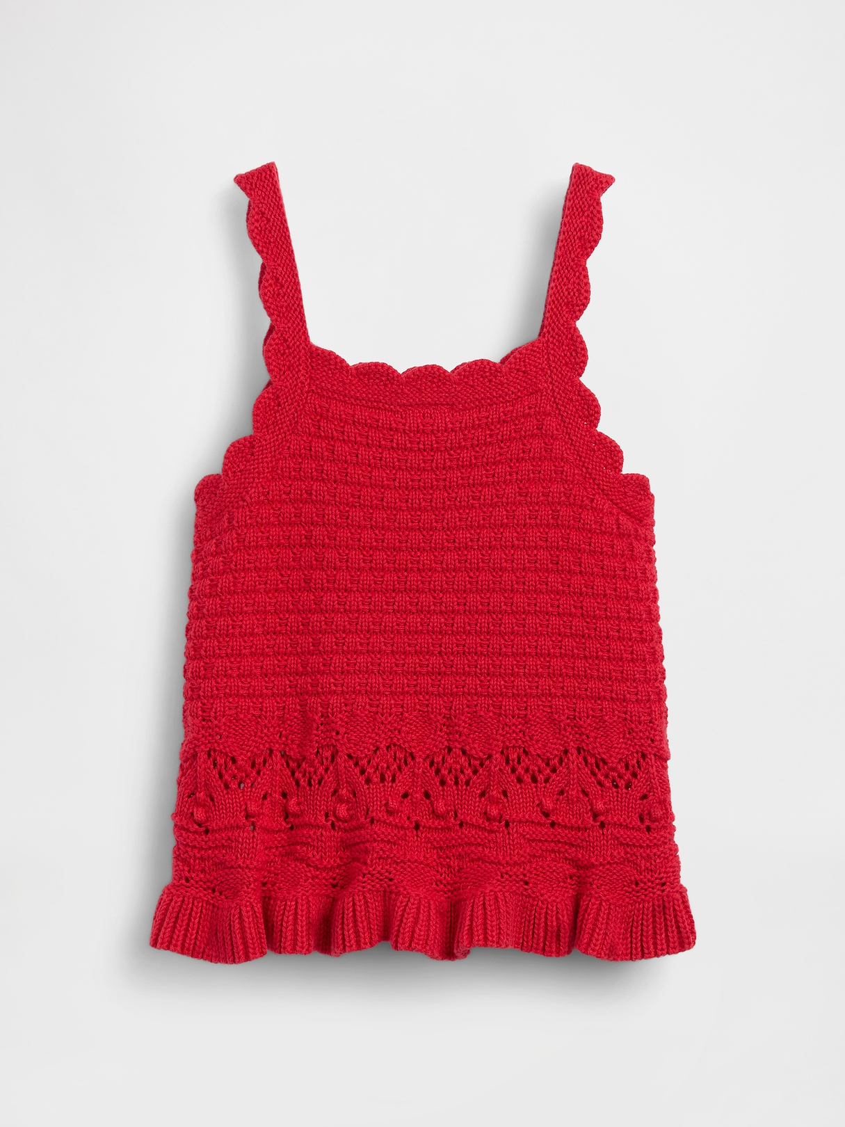 クロシェ　クランベリー　3-4y Baby & Toddler Crochet Scalloped Tank Top | Gap