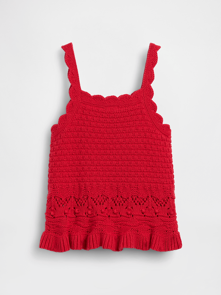 Image number 3 showing, Baby & Toddler Crochet Scalloped Tank Top