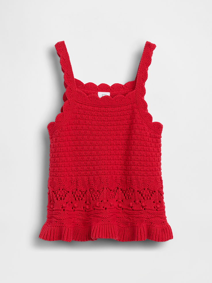 Image number 2 showing, Baby & Toddler Crochet Scalloped Tank Top