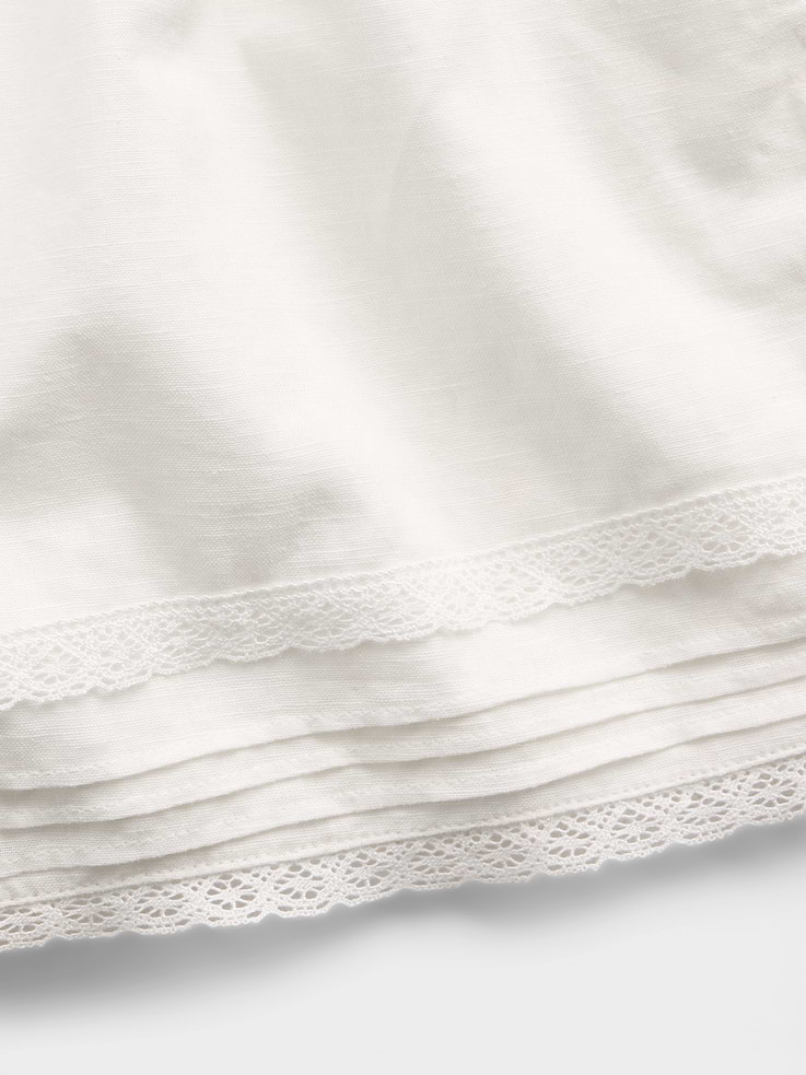 Image number 6 showing, Kids Linen-Cotton Lace-Trim Easy Shorts