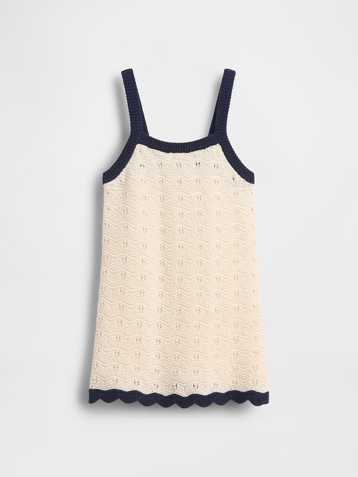 Image number 2 showing, Toddler Crochet Tank Dress