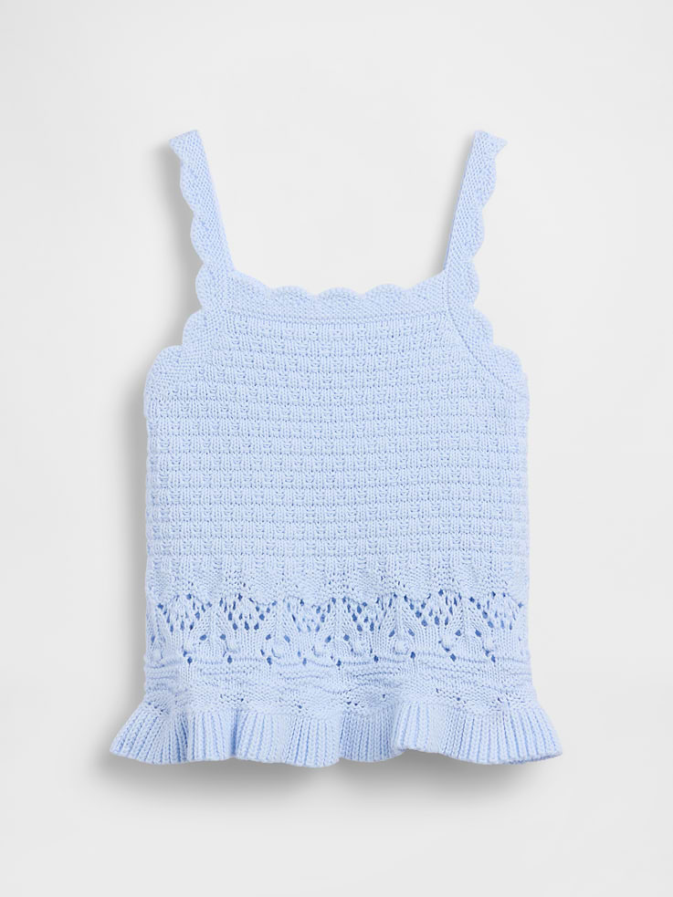 Image number 2 showing, Baby & Toddler Crochet Scalloped Tank Top