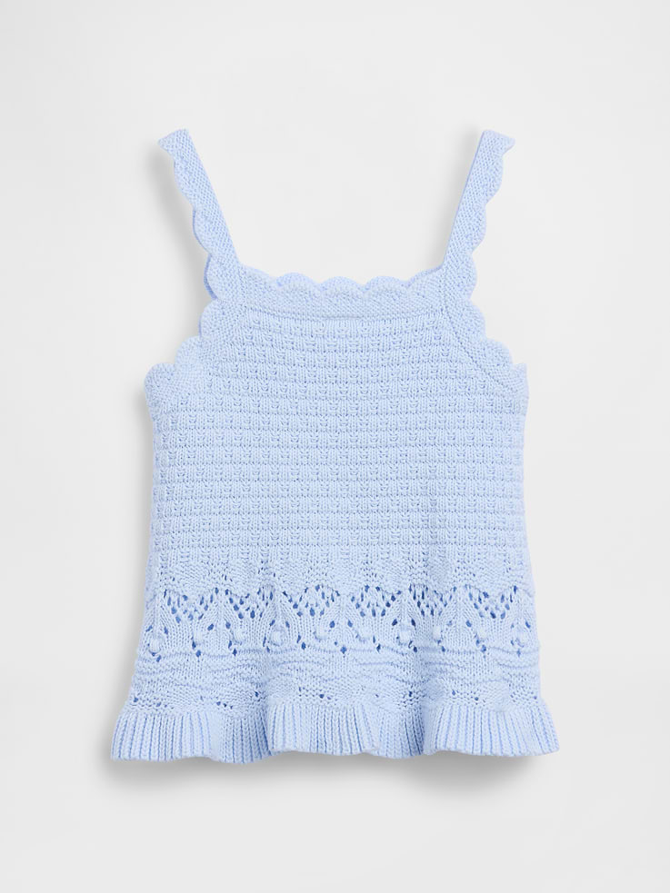 Image number 3 showing, Baby & Toddler Crochet Scalloped Tank Top