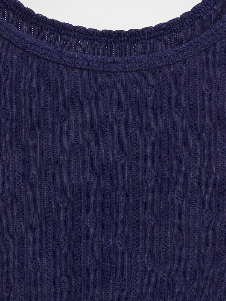 Image number 4 showing, Pointelle Crop Cami