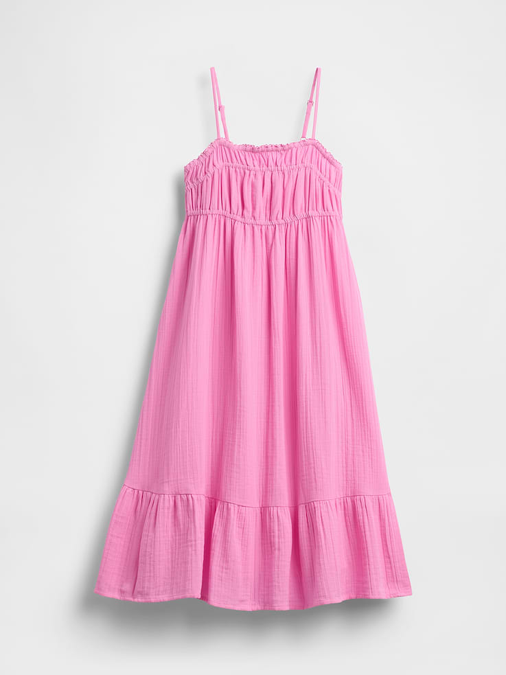 Image number 2 showing, Kids Cotton Gauze Midi Dress