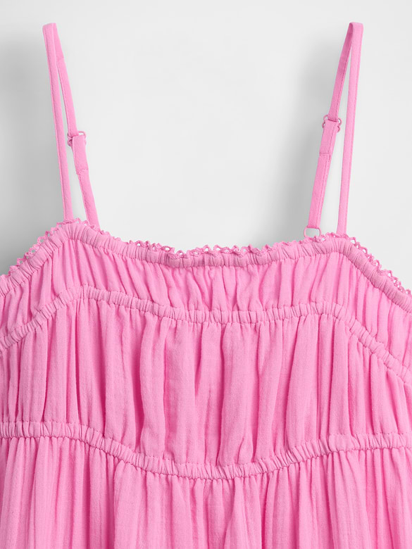 Kids Cotton Gauze Midi Dress