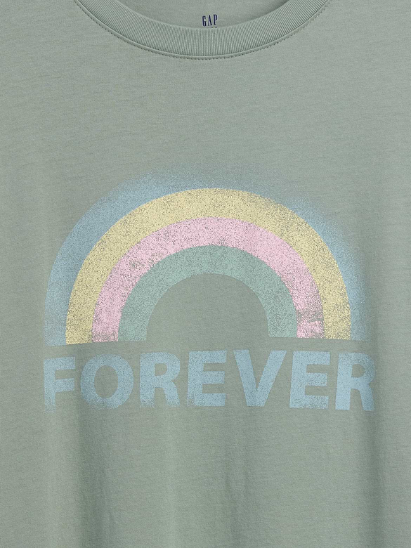 Kids Oversized Tunic Graphic T-Shirt