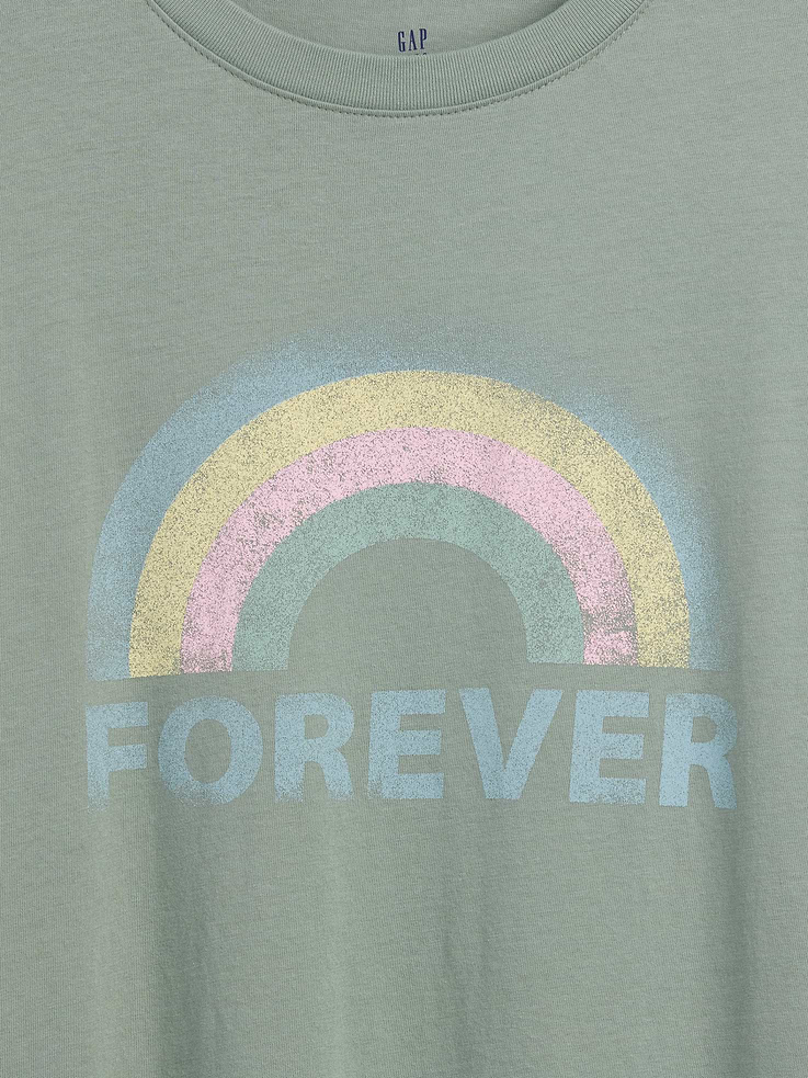 Image number 4 showing, Kids Oversized Tunic Graphic T-Shirt