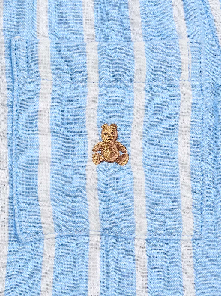Image number 4 showing, Baby & Toddler Cotton Gauze Print Polo Shirt