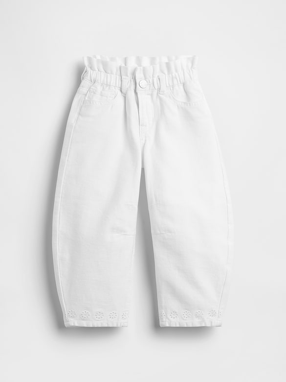 Baby & Toddler Eyelet-Hem Horseshoe Jeans