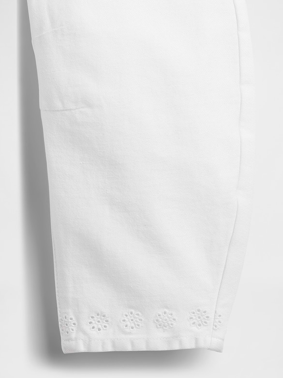 Baby & Toddler Eyelet-Hem Horseshoe Jeans