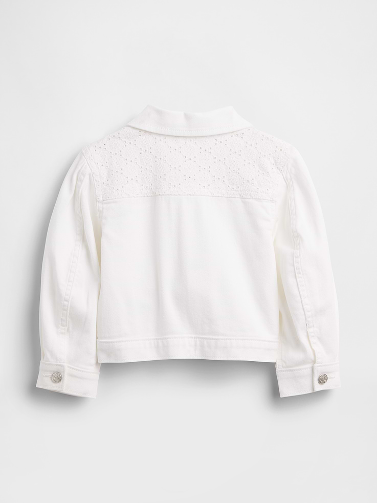 Image number 3 showing, Baby & Toddler Eyelet Denim Jacket