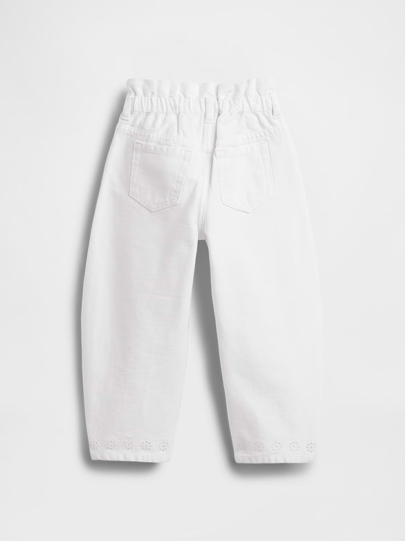 Baby & Toddler Eyelet-Hem Horseshoe Jeans