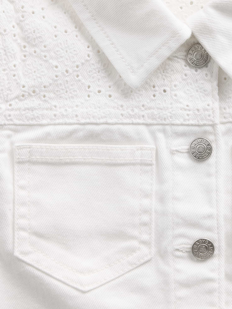 Image number 4 showing, Baby & Toddler Eyelet Denim Jacket