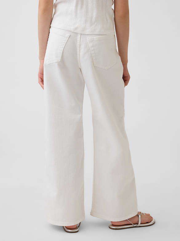 Kids Low Rise Stride Wide-Leg Jeans