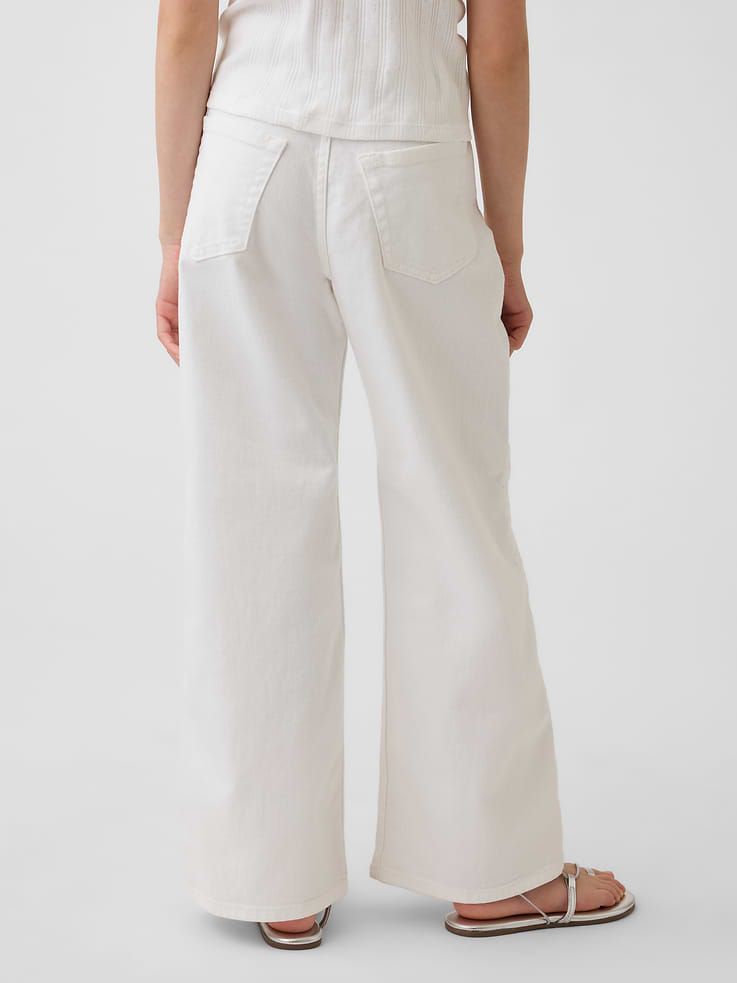 Image number 4 showing, Kids Low Rise Stride Wide-Leg Jeans