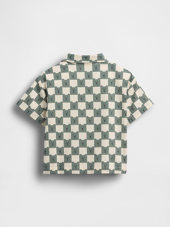 Baby & Toddler Organic Cotton Poplin Print Shirt