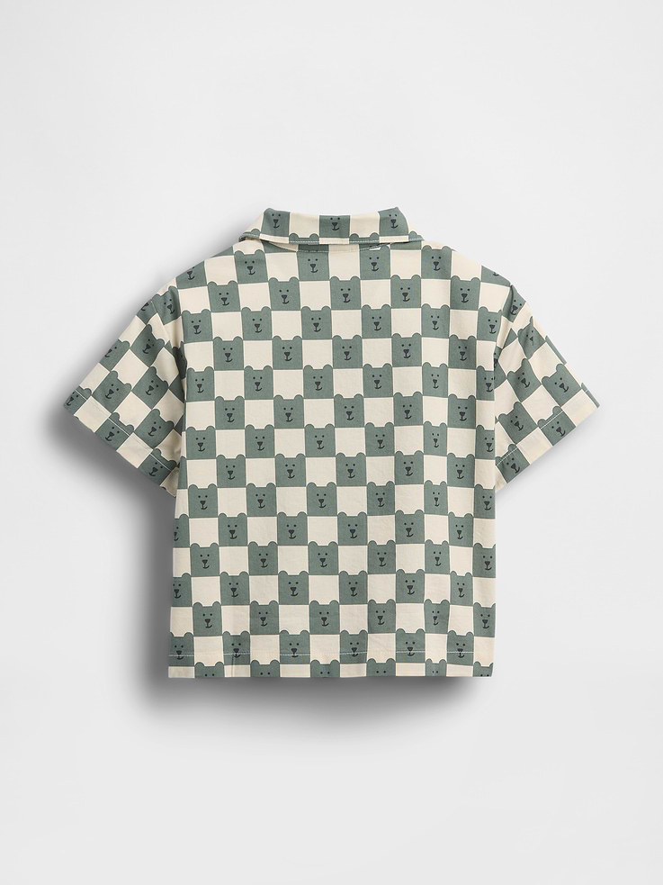 Image number 3 showing, Baby & Toddler Organic Cotton Poplin Print Shirt
