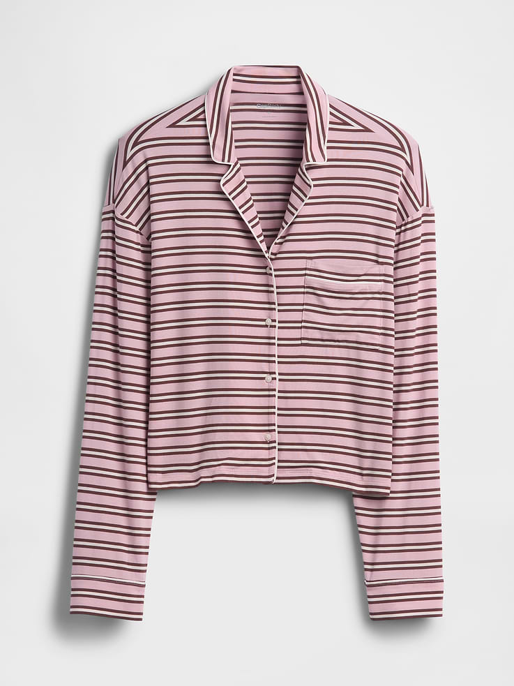 Image number 4 showing, SoftMade Modal Crop PJ Top