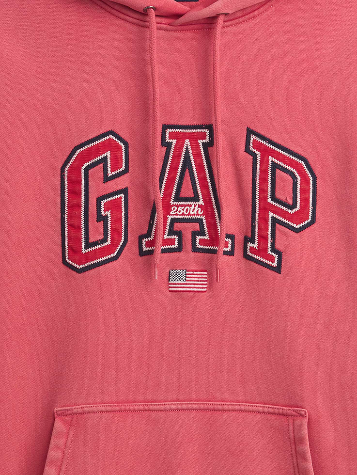 Image number 4 showing, VintageSoft Oversized Americana Logo Hoodie