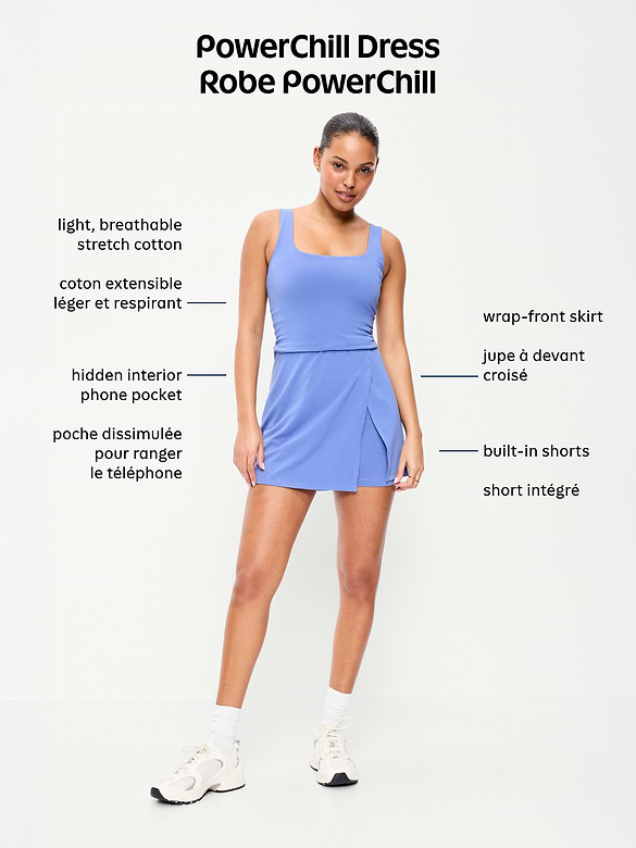 Robe de sport à dos échancré PowerChill