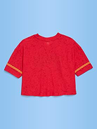 Image number 2 showing, FIFA World Cup 26™ Spain Boxy Lace V-Neck T-Shirt for Girls