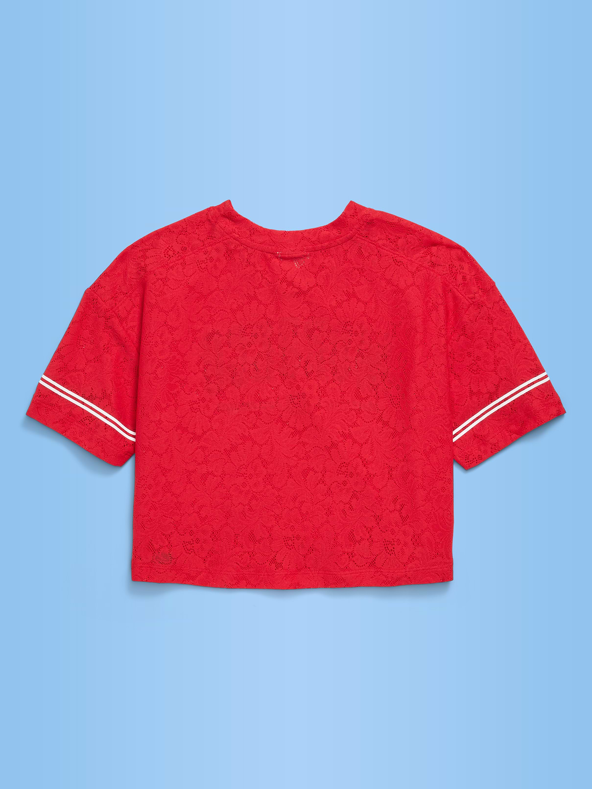 Image number 2 showing, FIFA World Cup 26™ Canada Boxy Lace V-Neck T-Shirt for Girls