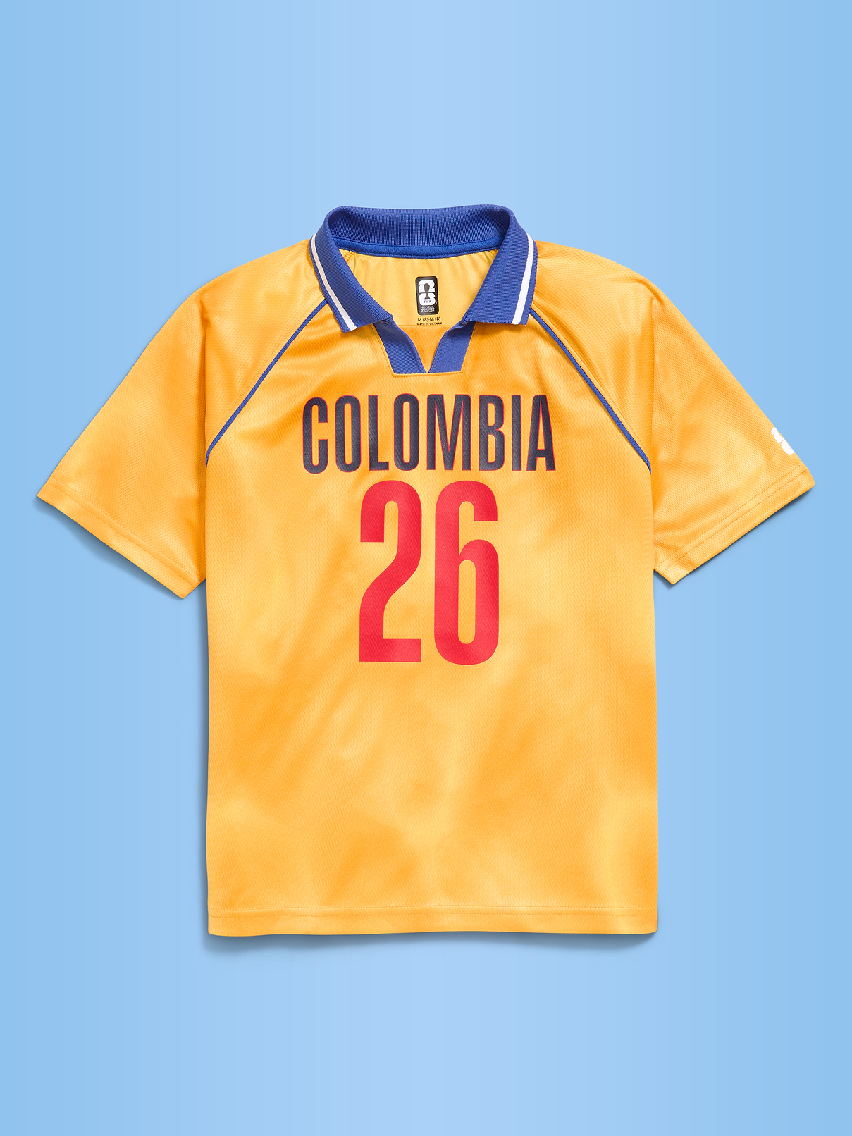 L'image numéro 1 présente T-shirt à col en jersey Coupe du monde de la FIFA 26™, Colombie pour enfant