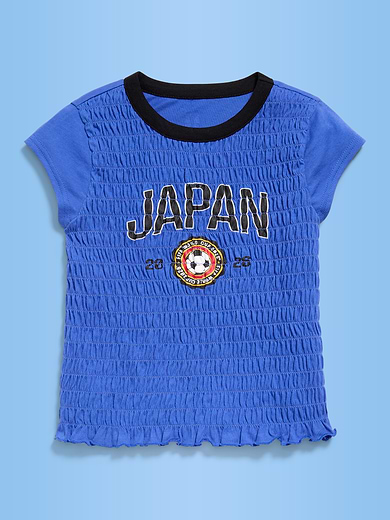 Image number 1 showing, FIFA World Cup 26™ Japan Smocked Graphic T-Shirt for Girls