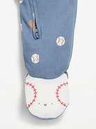 Image 2 of 2, 2-Way-Zip Sleep & Play Footed One-Piece for Baby