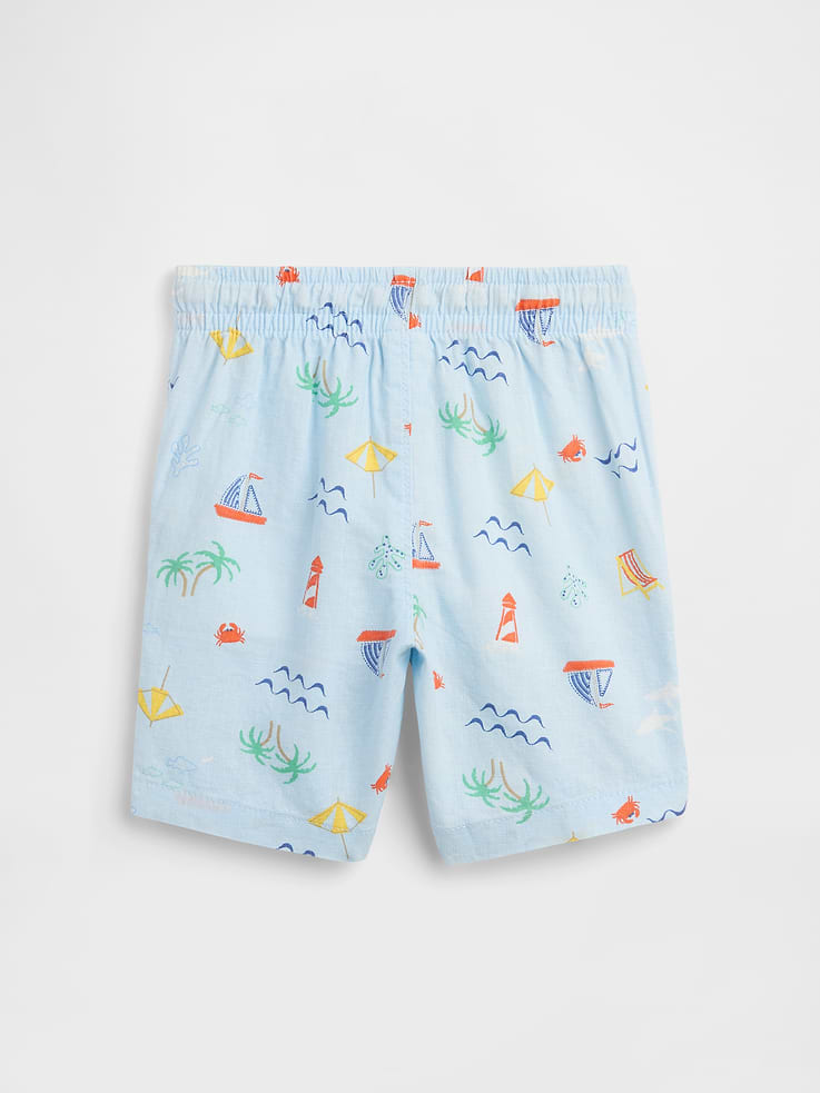 Image number 2 showing, babyGap Pull-On Linen-Blend Shorts