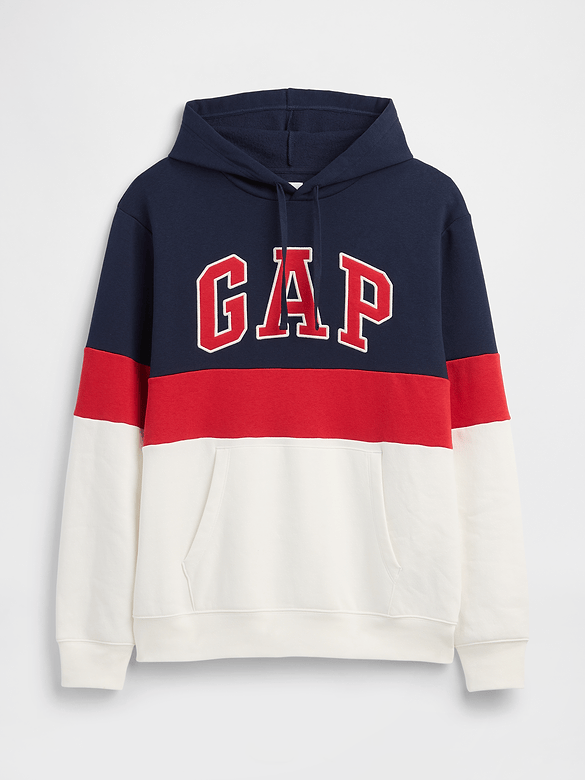 Adult Relaxed Gap Logo Colorblock Hoodie