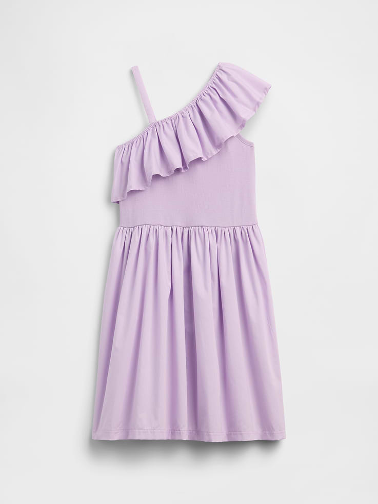 Image number 1 showing, Kids One-Shoulder Dress