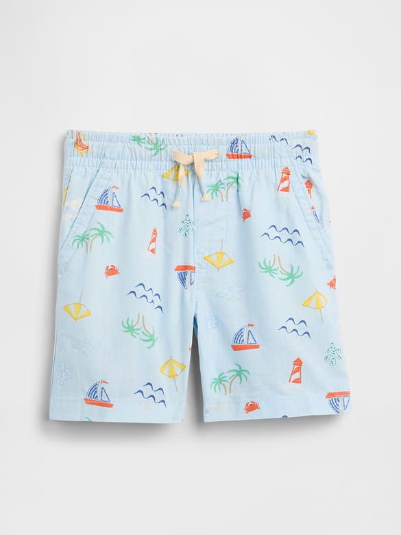 babyGap Pull-On Linen-Blend Shorts