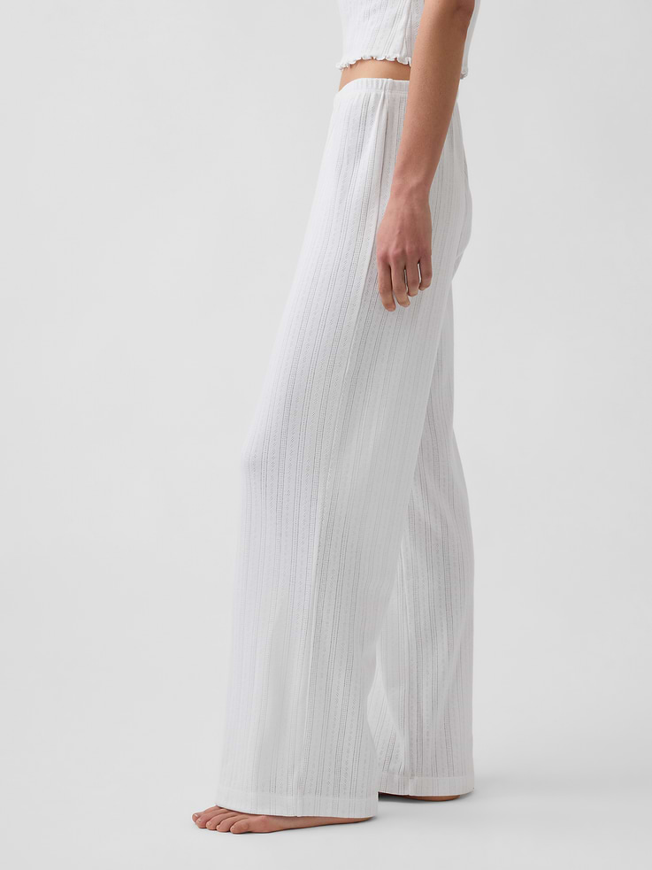 Image number 3 showing, Pointelle PJ Pants