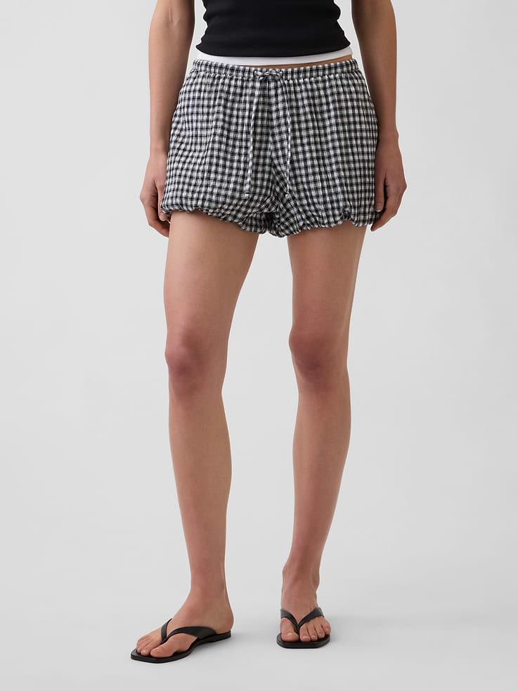 Image number 2 showing, Gingham Easy Bubble Shorts