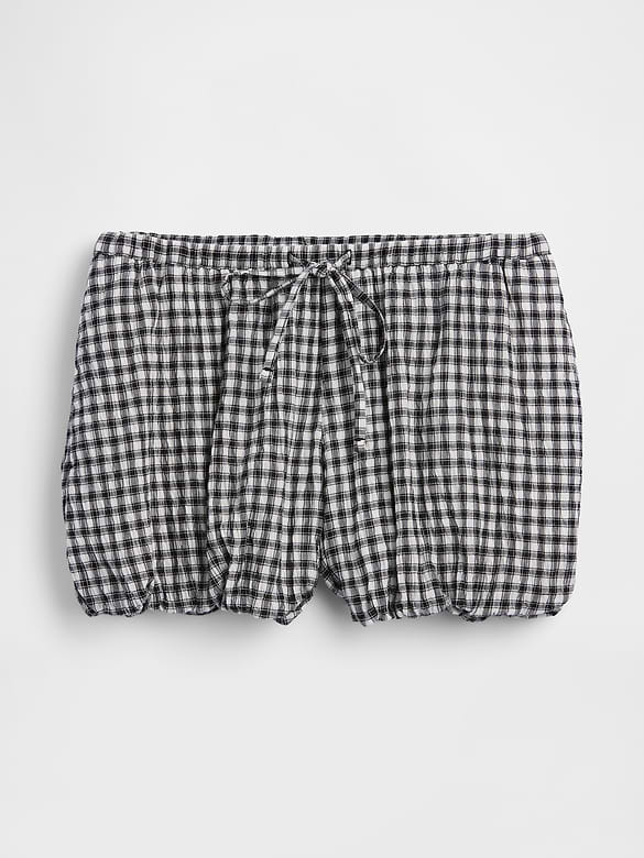 Gingham Easy Bubble Shorts