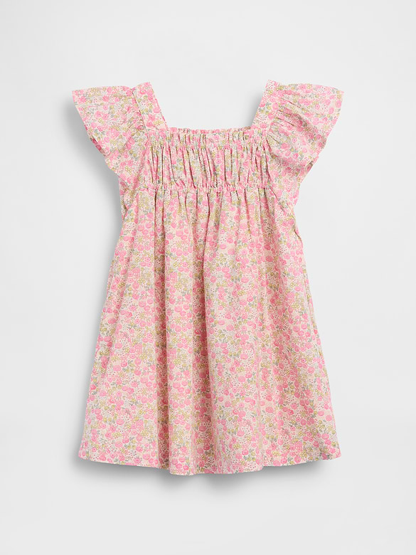 Baby & Toddler Flutter-Sleeve Floral Dress