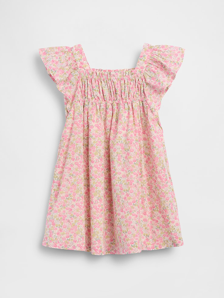 Image number 3 showing, Baby & Toddler Flutter-Sleeve Floral Dress