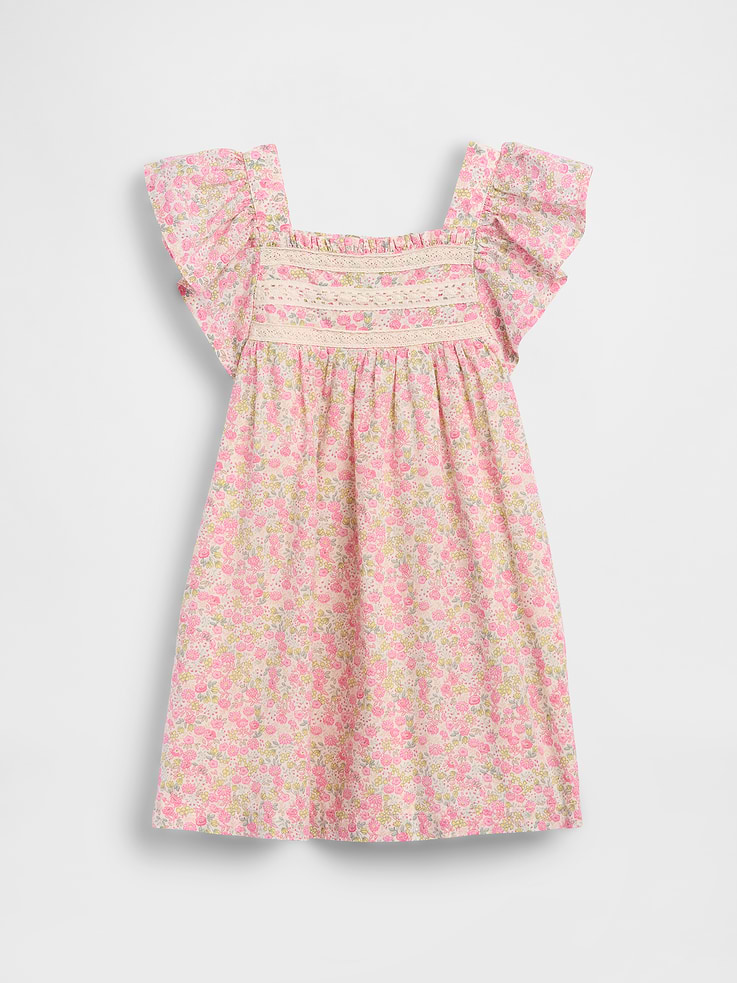 Image number 2 showing, Baby & Toddler Flutter-Sleeve Floral Dress