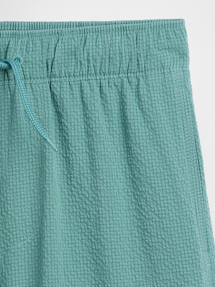 Image number 3 showing, Kids 5" Seersucker Swim Trunks