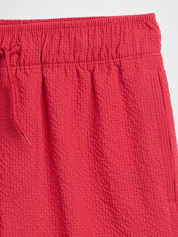 Kids 5" Seersucker Swim Trunks