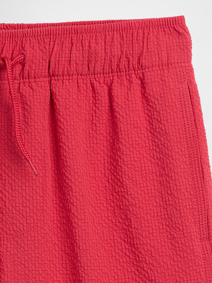 Image number 3 showing, Kids 5" Seersucker Swim Trunks